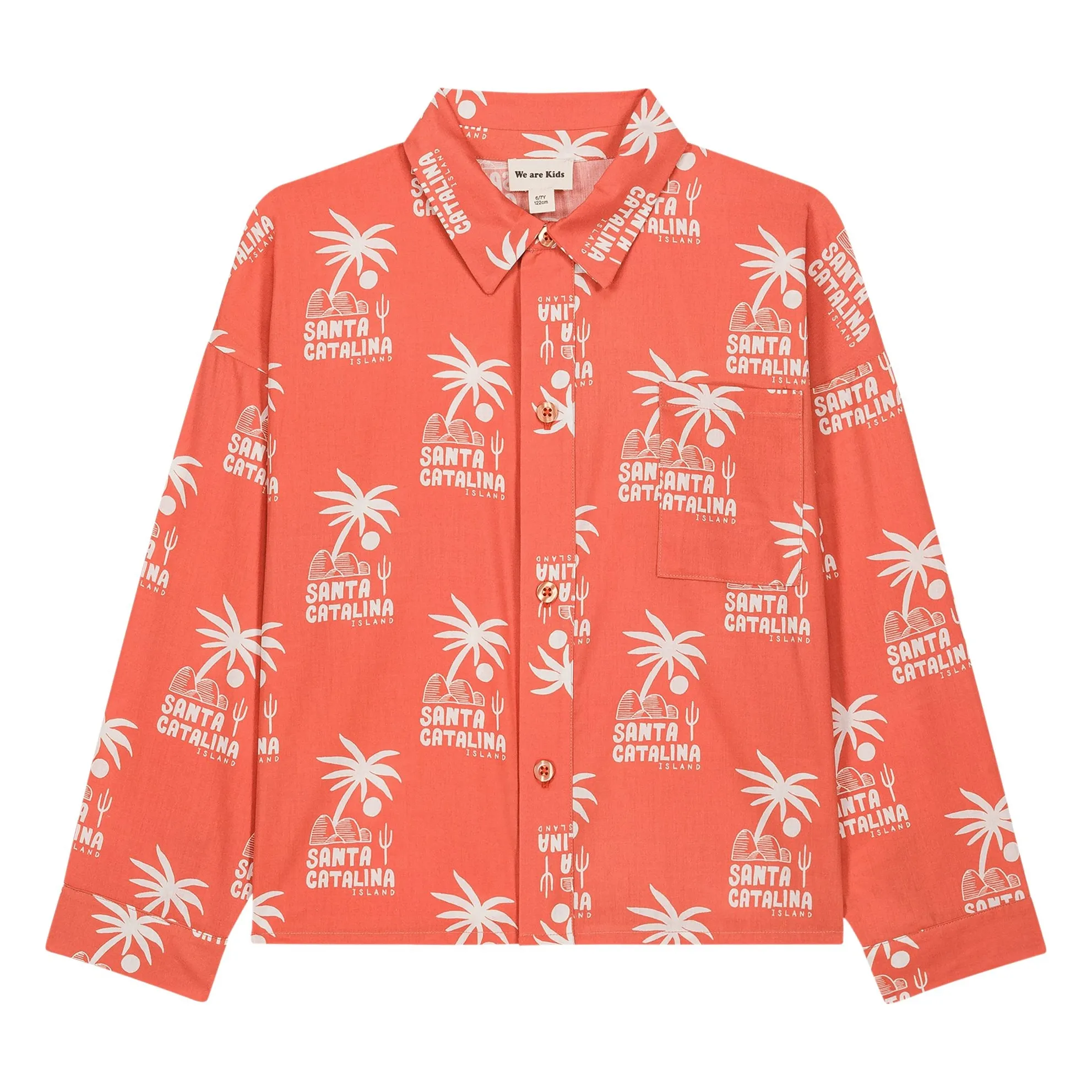 Aurel Palm Shirt Algodón orgánico | Naranja- Imagen del producto n°0