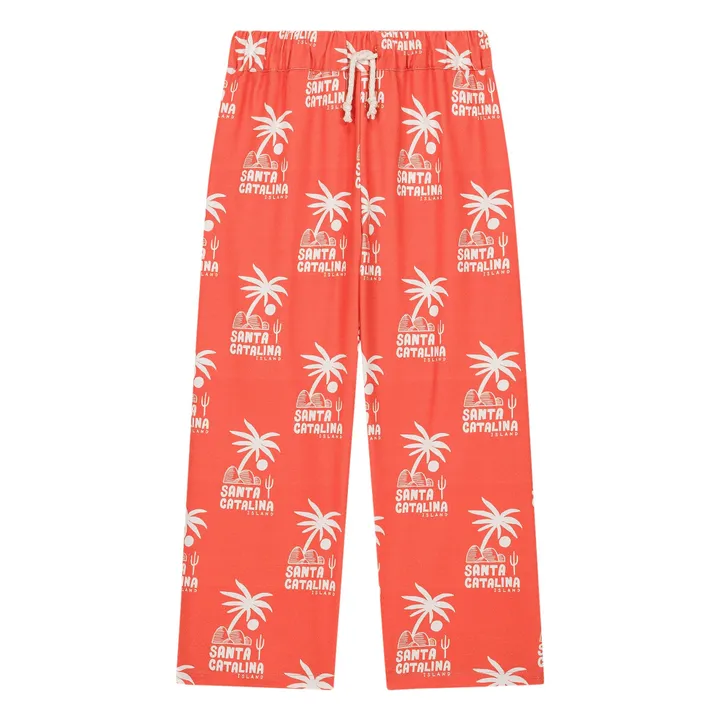 Elia Wide Leg Palm Pants | Orange- Product image n°0