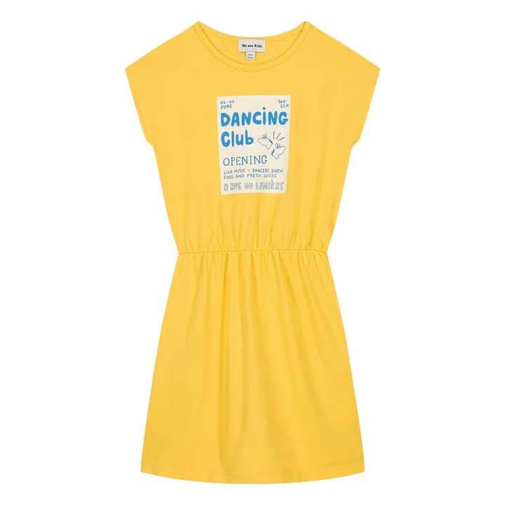 Vestido Suzy Dancing Club Algodón orgánico | Amarillo- Imagen del producto n°0