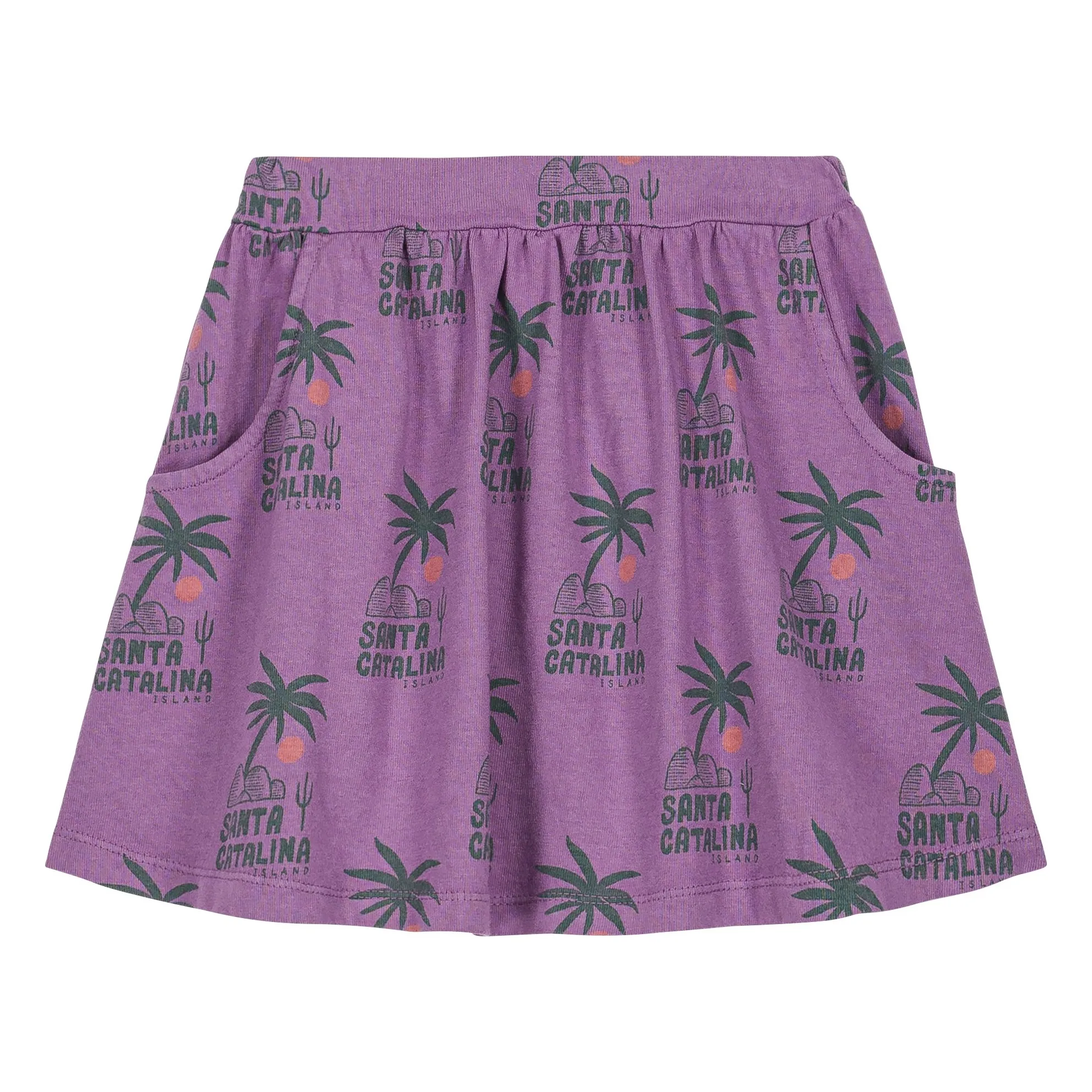 We Are Kids Purple Skirt Oda Palm Organic Cotton