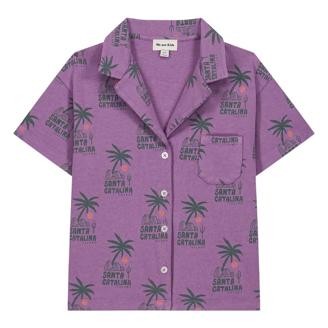 Chemise Marc Palmiers Coton Bio | Violet