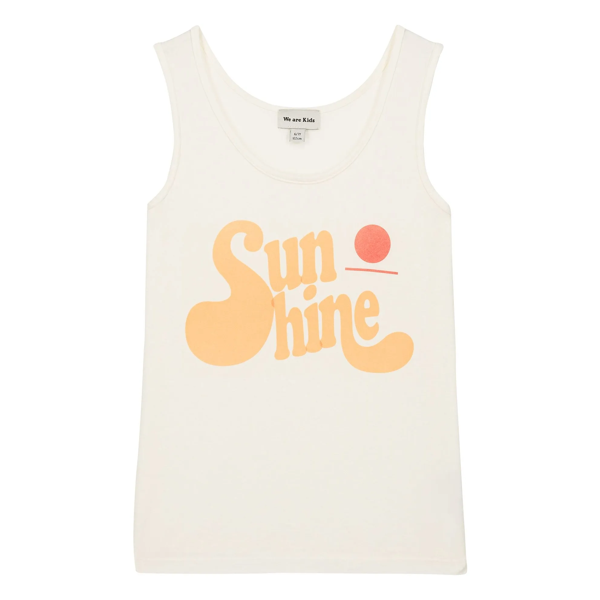 We Are Kids Ecru Marcel Sunshine Tank Top Coton Bio