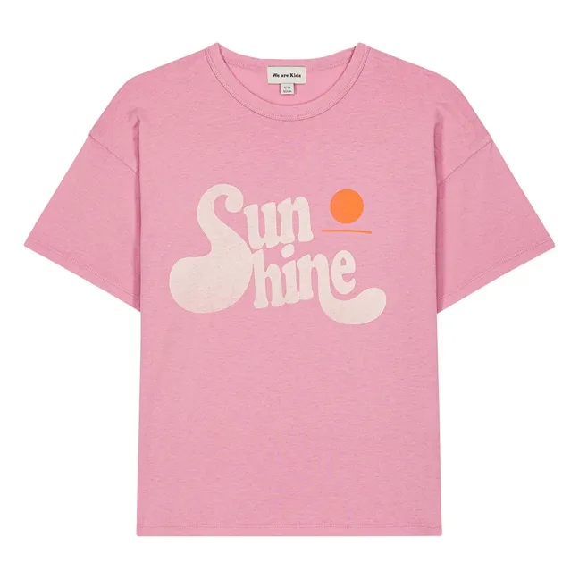 Camiseta Dylan Sunshine Algodón orgánico | Rosa