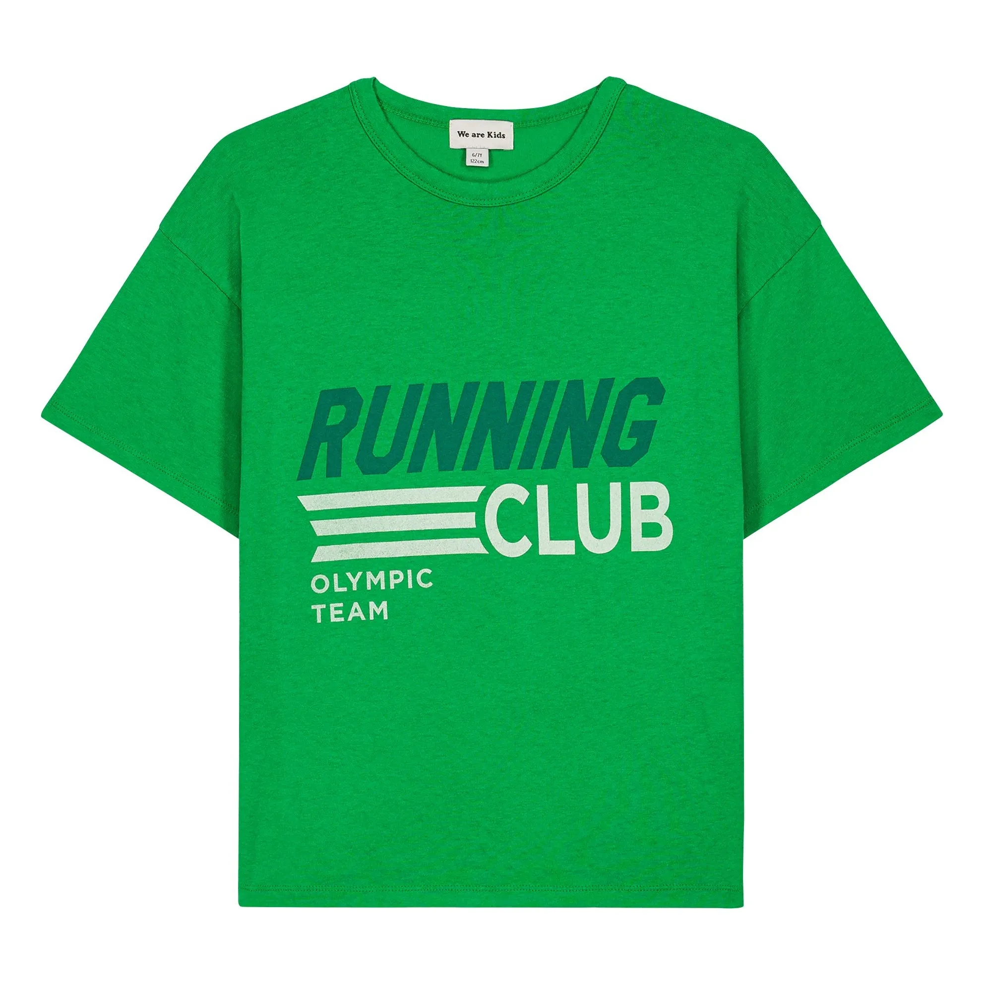 T-shirt Dylan Running Club Coton Bio | Vert prairie- Image produit n°0