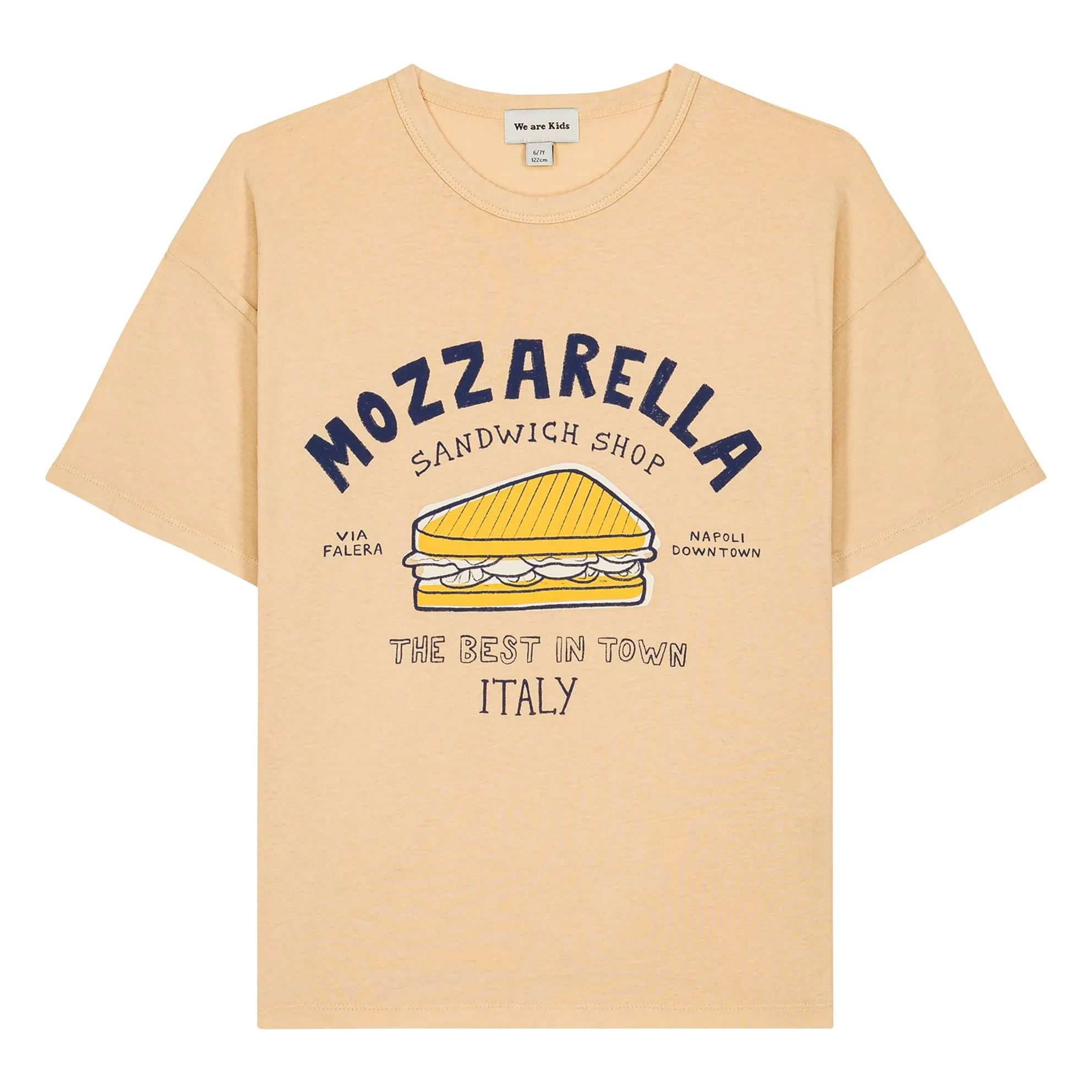 T-shirt Dylan Mozzarella Coton Bio | Beige- Image produit n°0