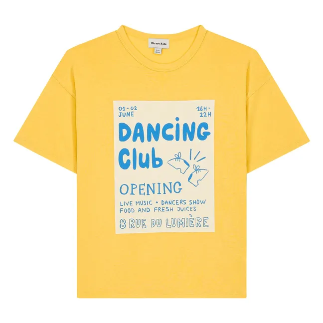 Dylan Dancing Club T-shirt Organic cotton | Yellow