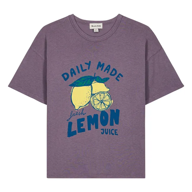 Dylan Daily Made Organic Cotton T-shirt | Purple