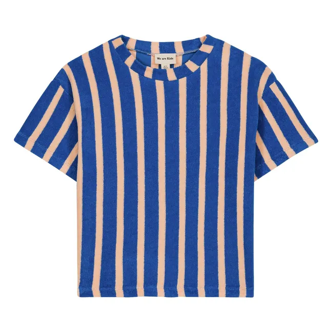 Jordan Striped Organic Cotton T-Shirt | Blue