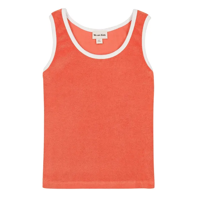 Camiseta de tirantes de algodón orgánico Marcel Eponge | Coral