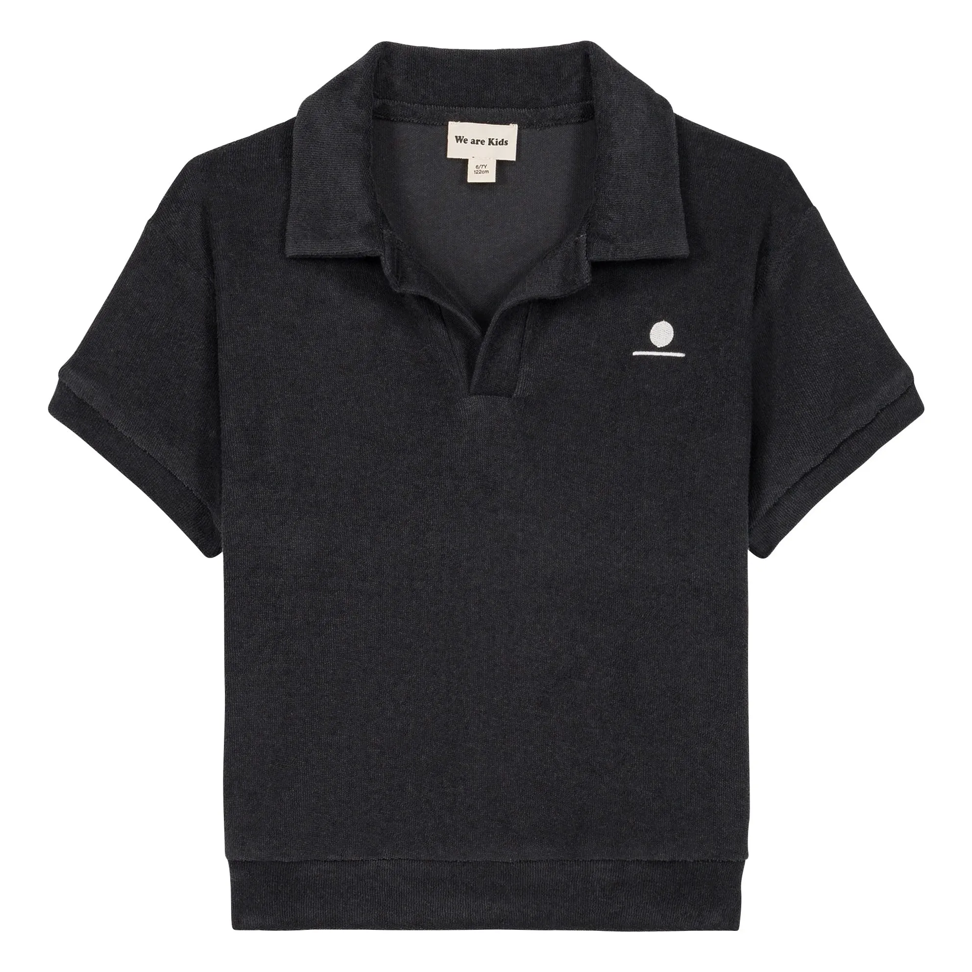Polo Leonard Eponge Coton Bio | Noir- Image produit n°0