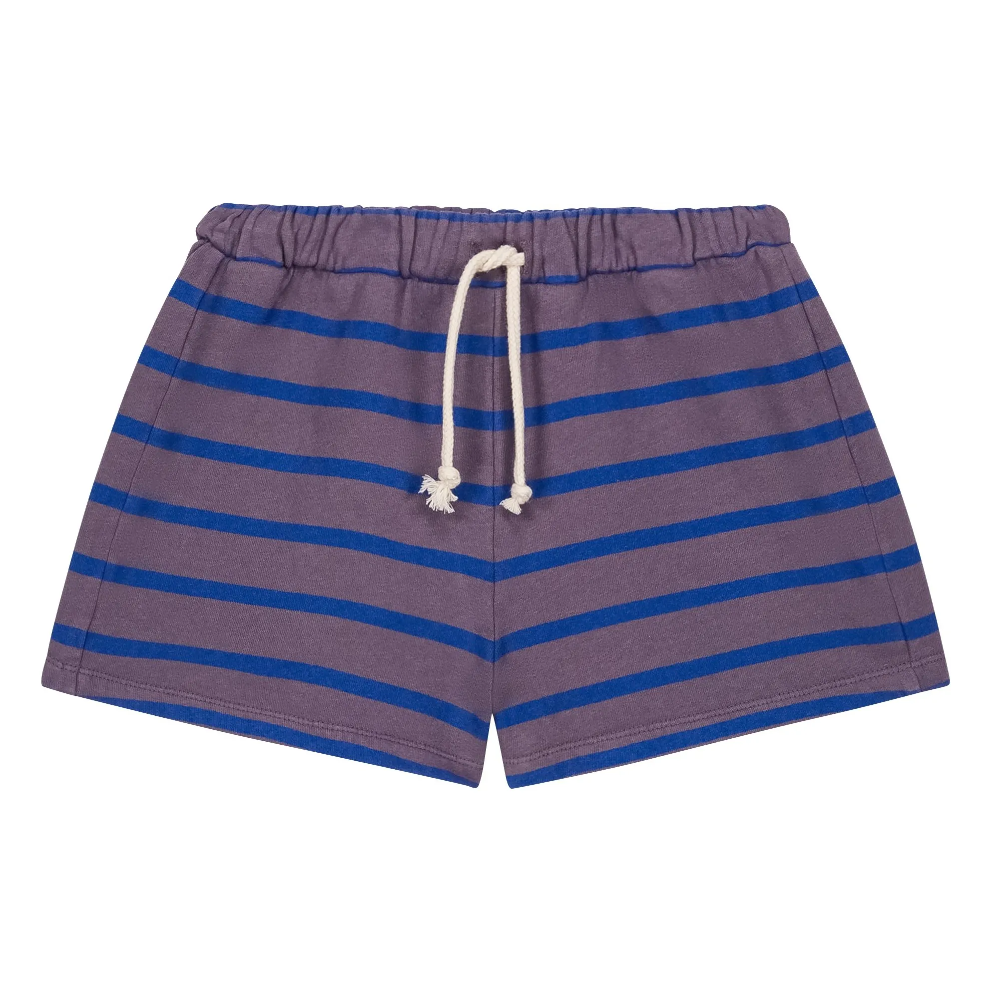 We Are Kids Purple Marlow Striped Organic Cotton Shorts
