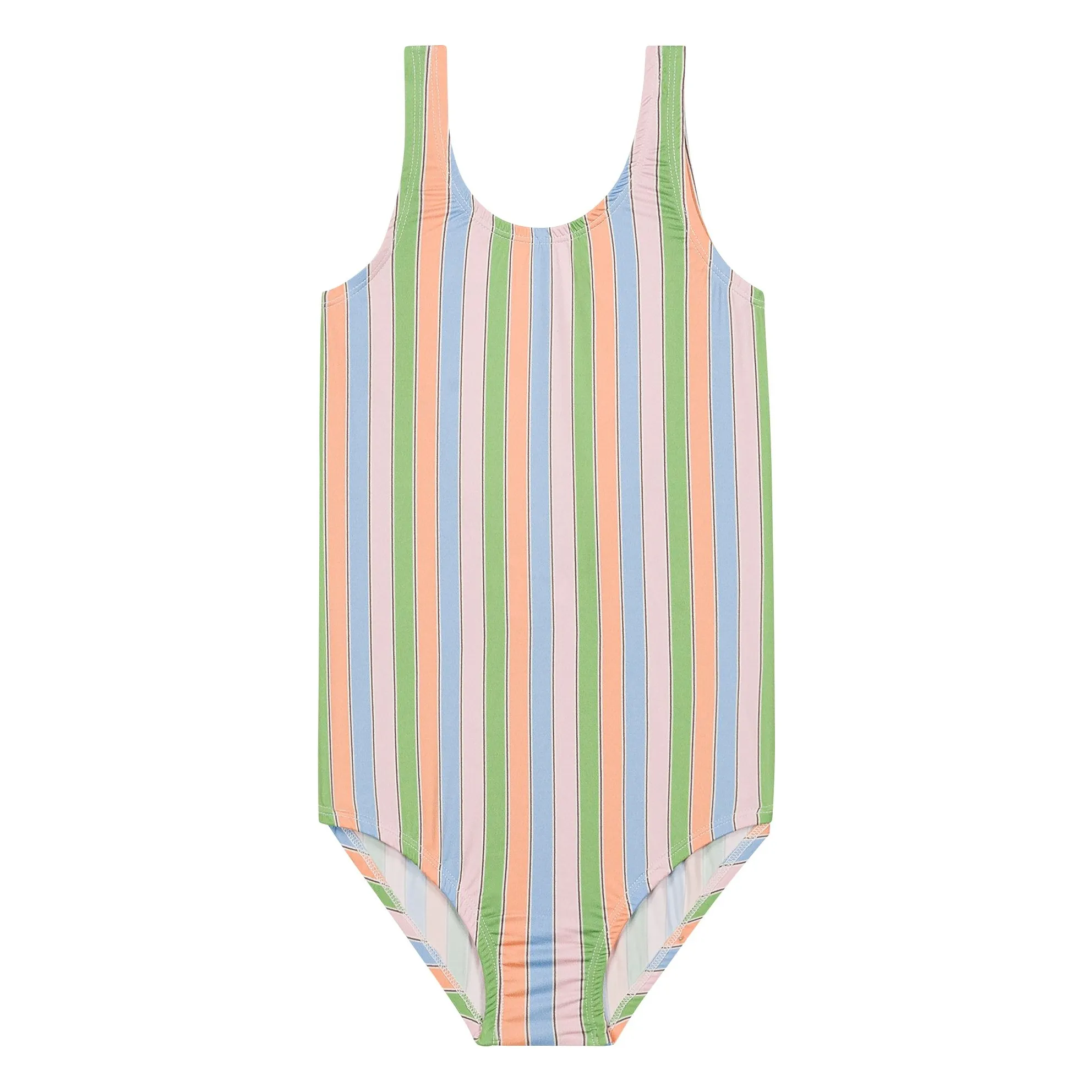 We Are Kids Pale Pink Hailey Striped Swimsuit