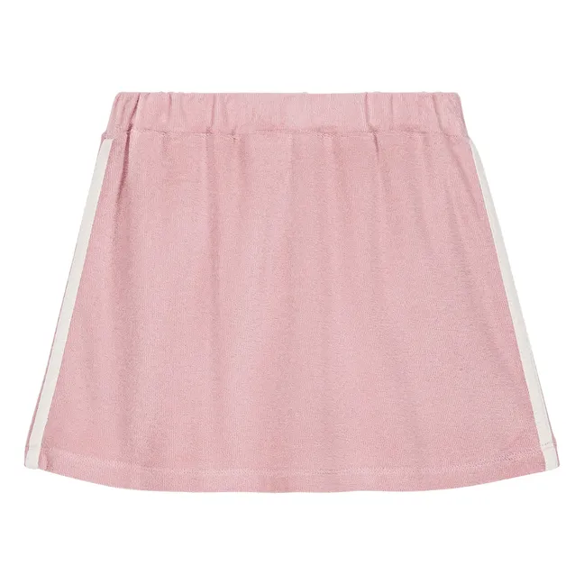 Marta organic cotton terry skirt | Soft pink
