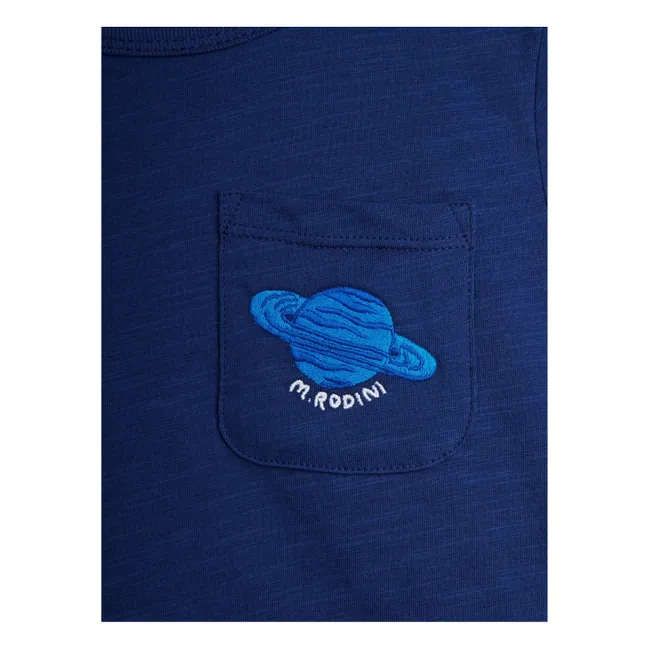 T-shirt Planète Coton Bio | Bleu