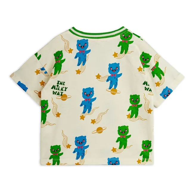 Aliens organic cotton T-shirt | Ecru