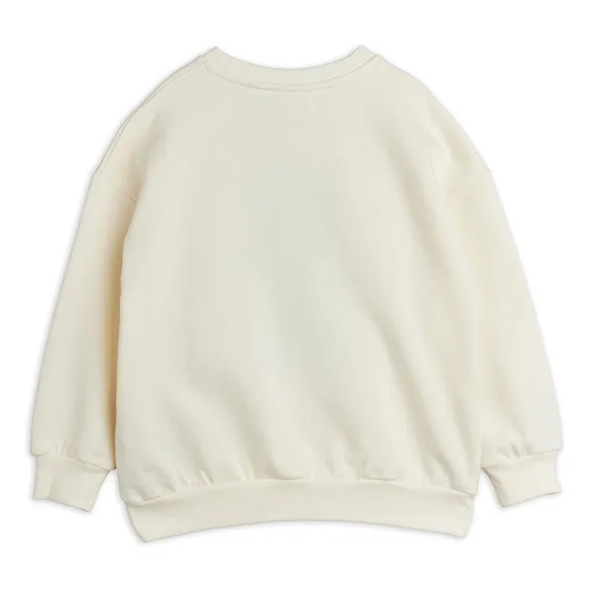 Felpa in cotone organico Alien | Ecru