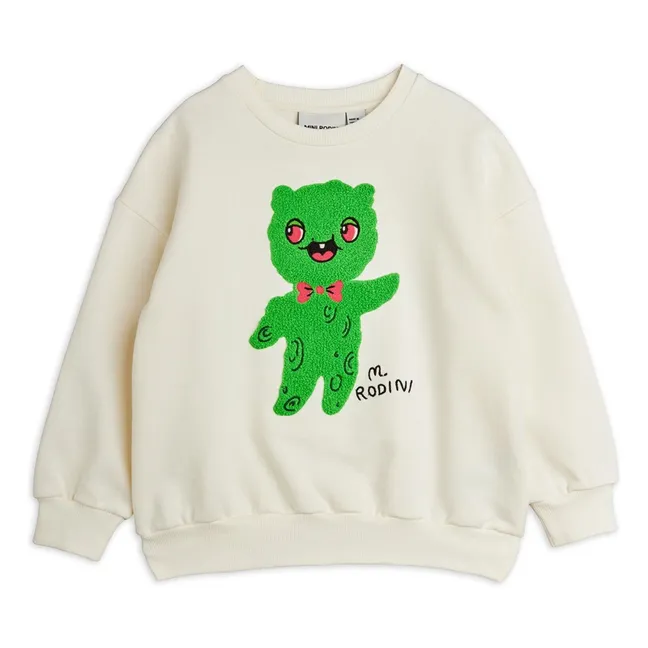 Felpa in cotone organico Alien | Ecru