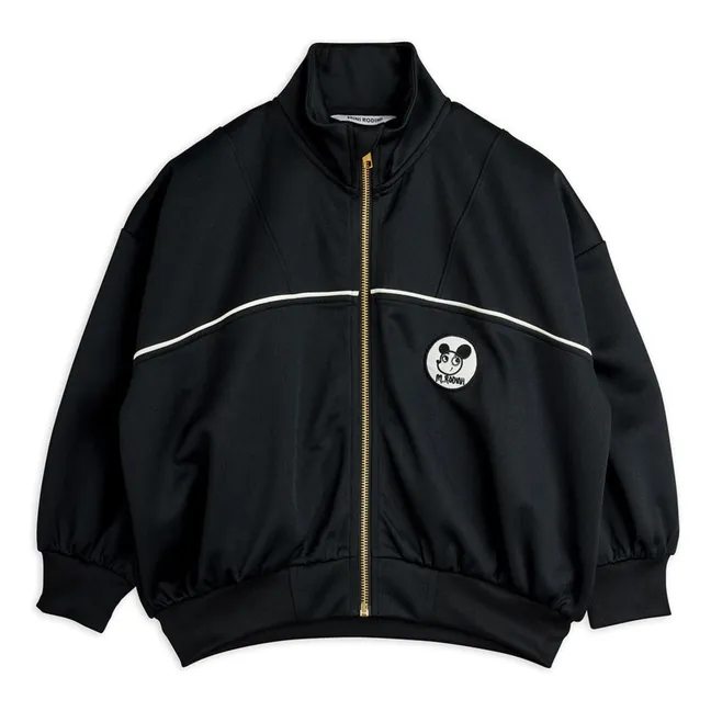 Veste Survêtement Patch Fibres Recyclées | Noir