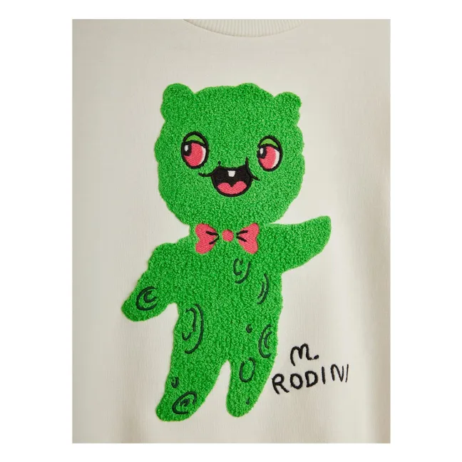 Felpa in cotone organico Alien | Ecru