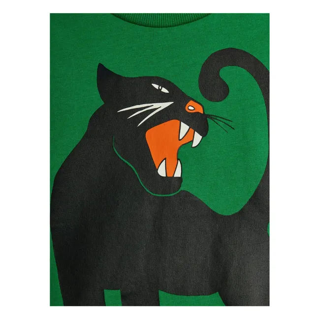 T-shirt Panthère Coton Bio | Vert