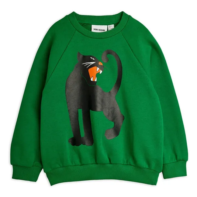 Sweat Panthère Coton Bio | Vert