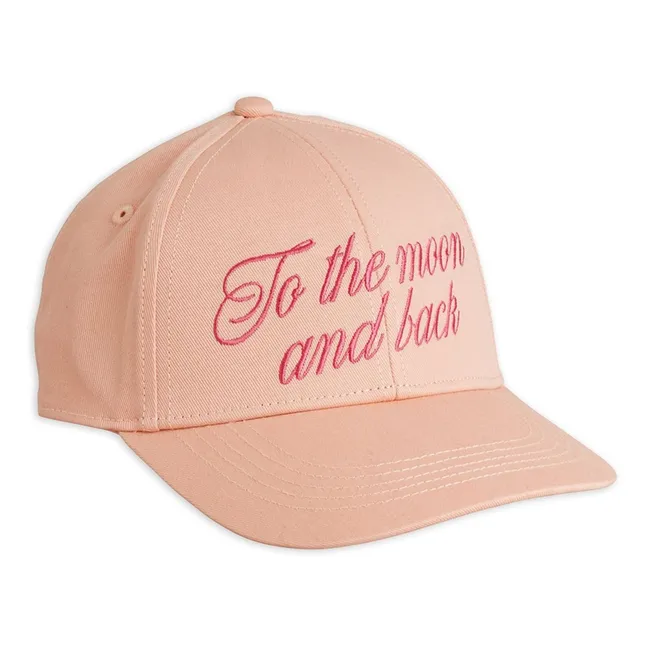 To The Moon And Back Gorra de algodón ecológico | Rosa