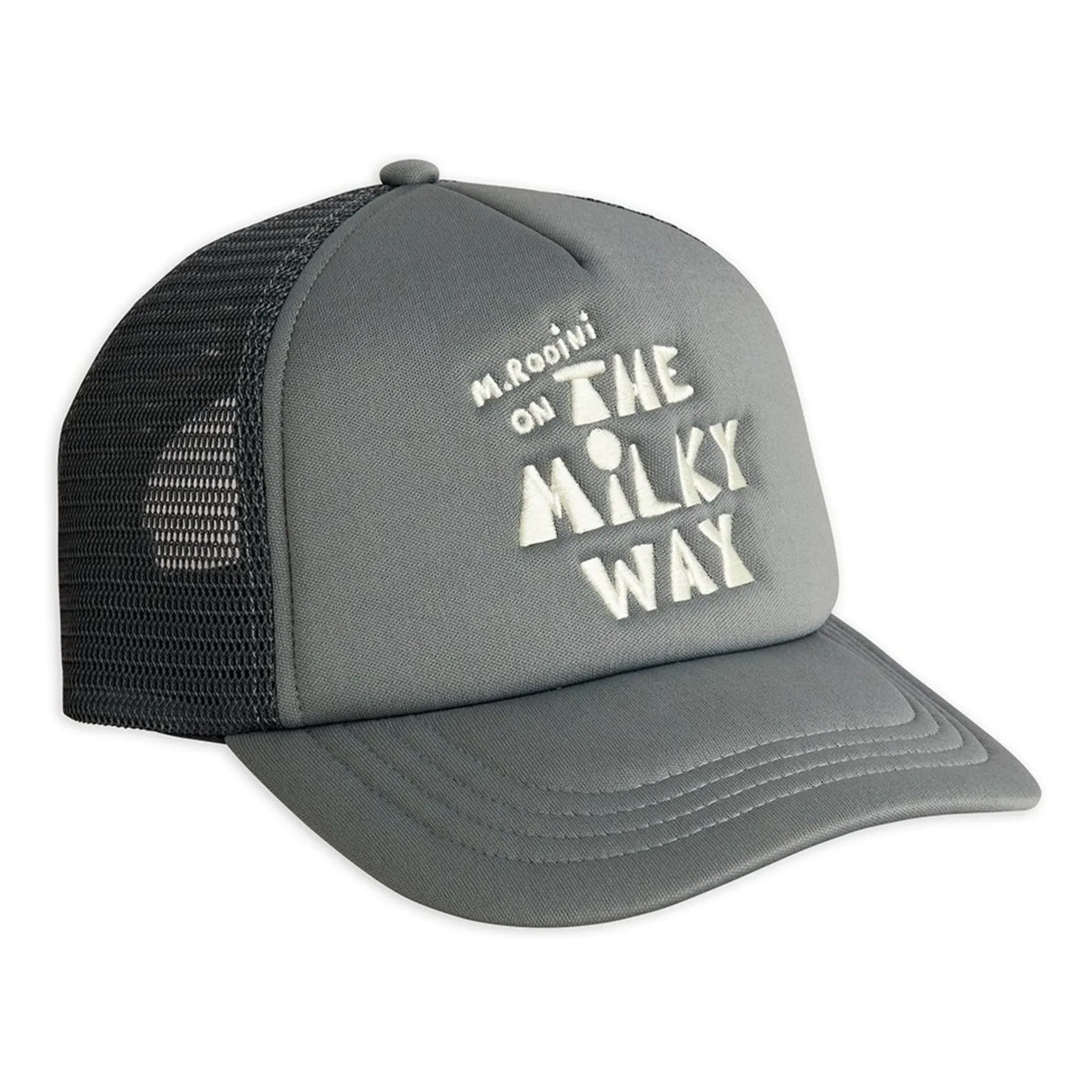 Mini Rodini Grey The Milky Way Recycled Fiber Cap