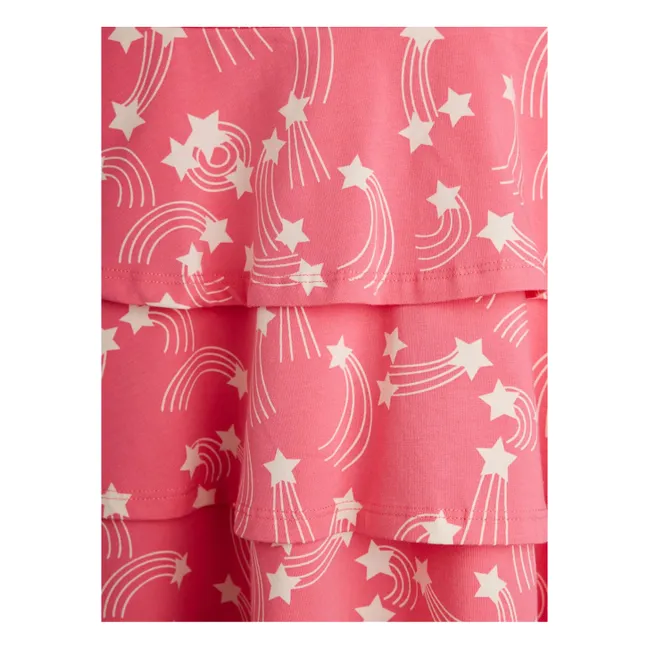 Vestido de estrellas de algodón orgánico | Rosa