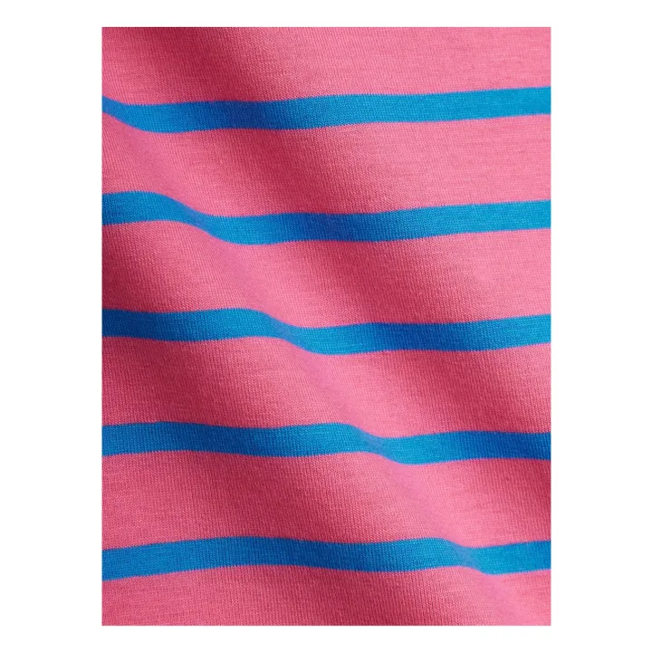 Legging de algodón orgánico a rayas | Rosa- Imagen del producto n°1