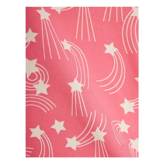 Pantalon Flare Etoiles Coton Bio | Rose