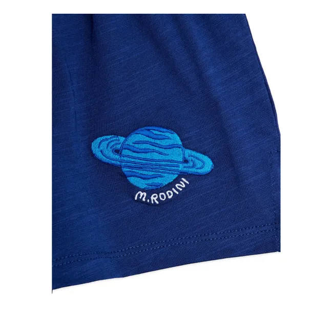 Short Planète Coton Bio | Bleu