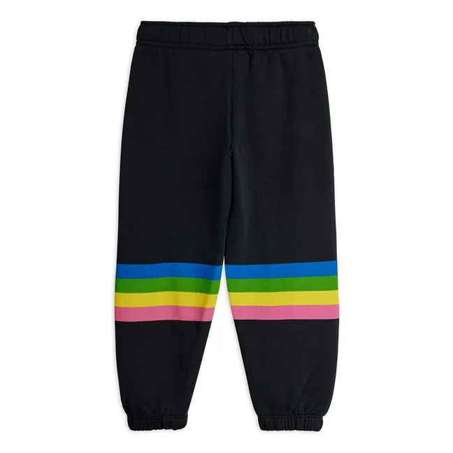 Alien Rainbow Jogger in cotone biologico | Nero