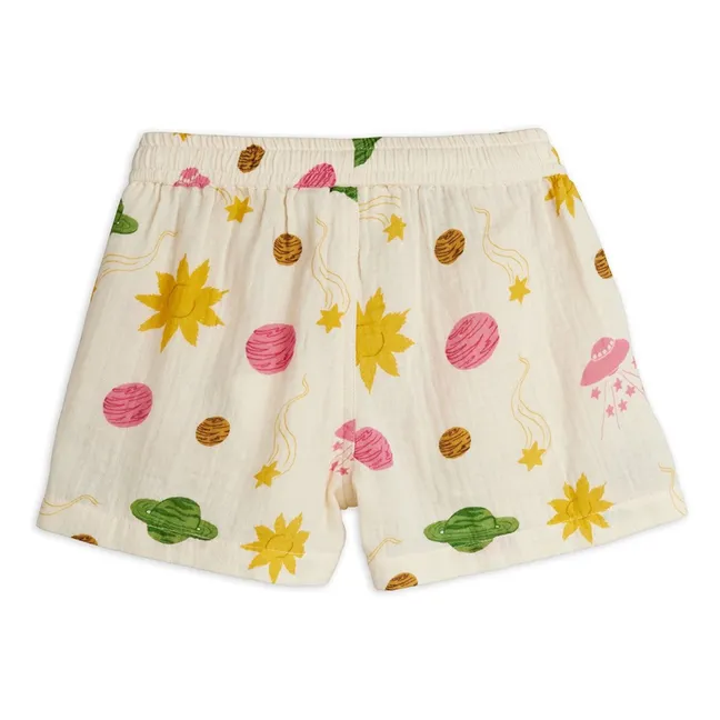 Espace shorts Organic cotton gauze | Ecru