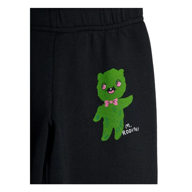 Jogger Alien Arc en Ciel Coton Bio | Noir