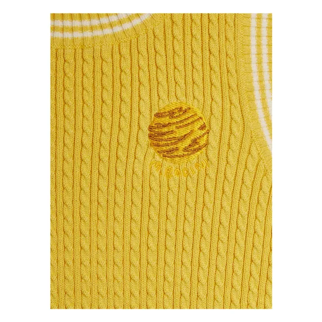 Top de punto de algodón orgánico | Amarillo