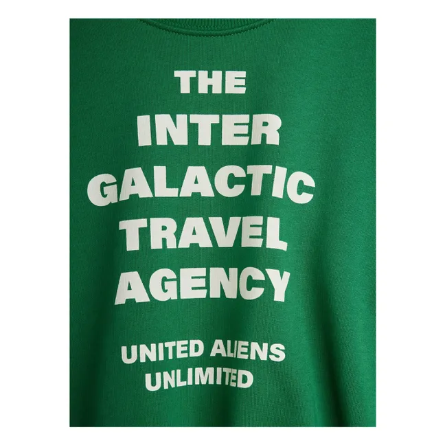 Sweat Travel Agency Coton Bio | Vert