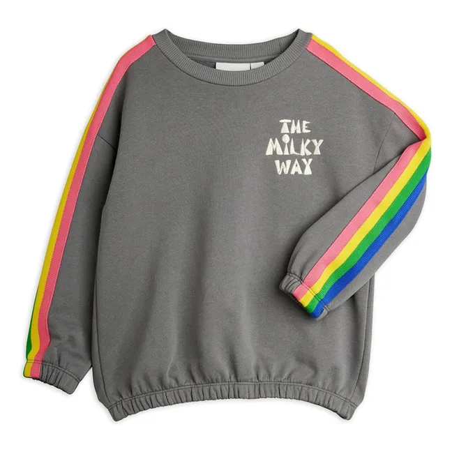 Sweat Arc en Ciel Coton Bio | Gris