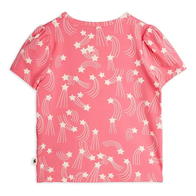 Camiseta de algodón orgánico Stars | Rosa