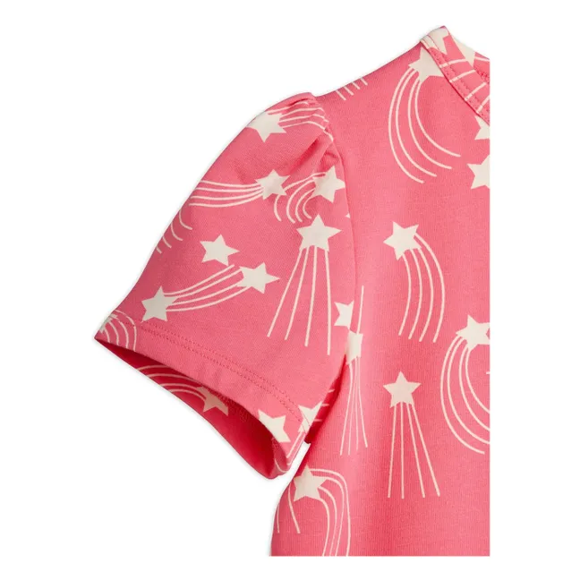 Camiseta de algodón orgánico Stars | Rosa