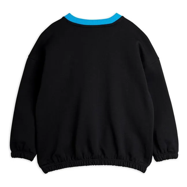 Space Tour organic cotton sweatshirt | Black