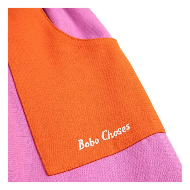 Colorblock organic cotton pants | Purple