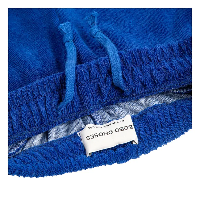 Jogger Colorblock Eponge Coton Bio | Bleu roi