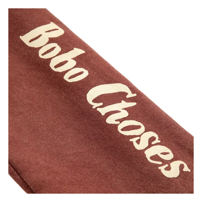 Jogger de algodón orgánico Bobo Choses | Marrón