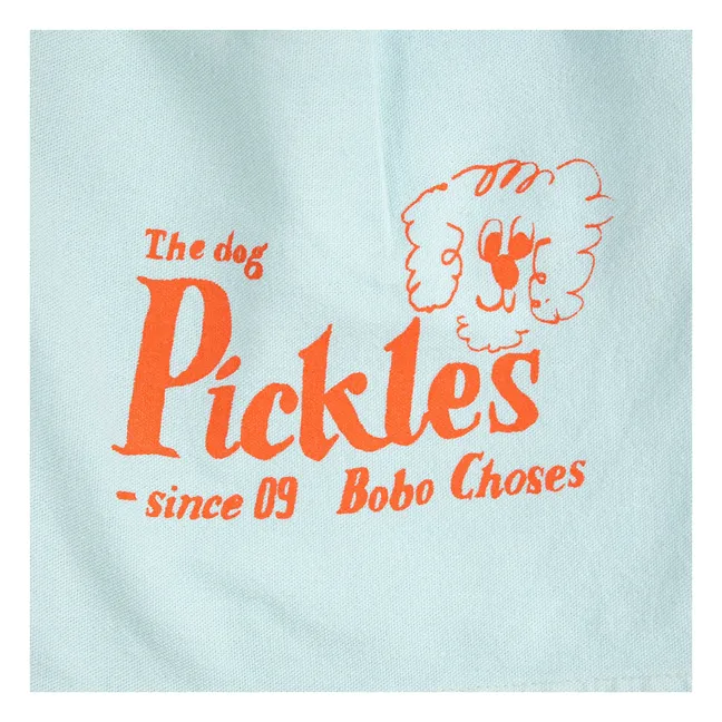 Short The Dog Pickles Coton Bio | Bleu pâle