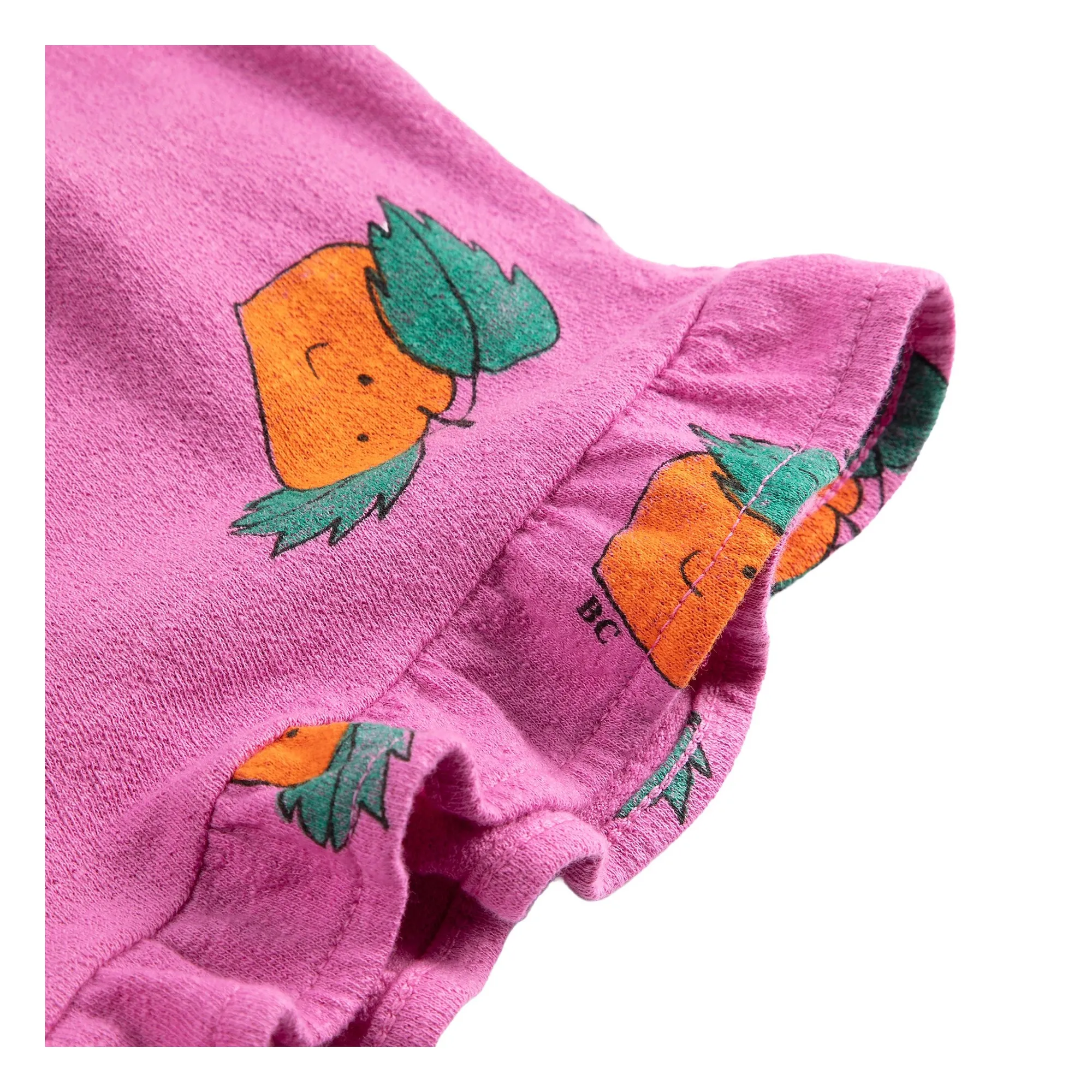 Short Volants Oranges Coton Bio | Violet- Image produit n°3