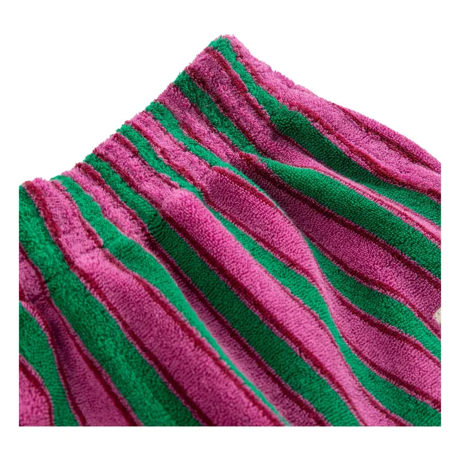 Striped Terry Shorts | Green