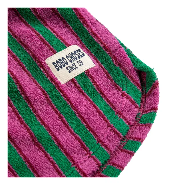 Striped Terry Shorts | Green