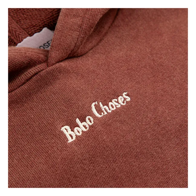 Sudadera con capucha de algodón orgánico Bobo Choses | Marrón
