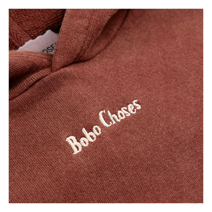 Sudadera con capucha de algodón orgánico Bobo Choses | Marrón- Imagen del producto n°3