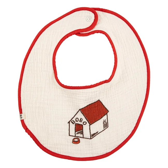 Lot de 2 Bavoirs Ferme | Rouge